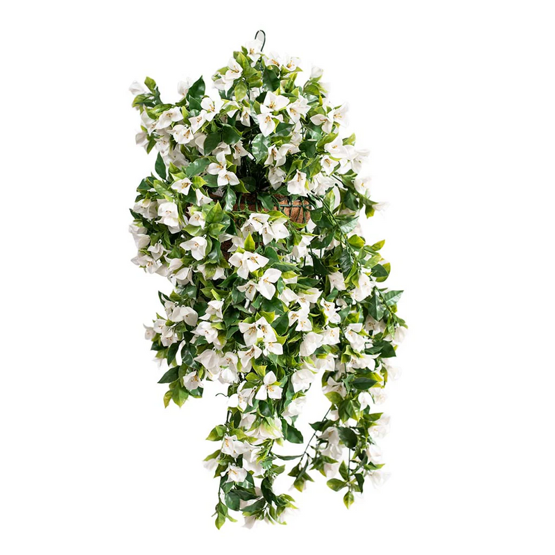Hanging Basket L with Bougainvillea (W) UV - 92cm